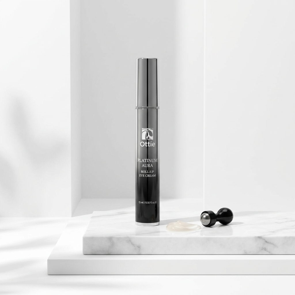 OTTIE - Platinum Aura Roll-Up Eye Cream - Oční krém s platinou pro efektivní omlazení pleti - 15 ml