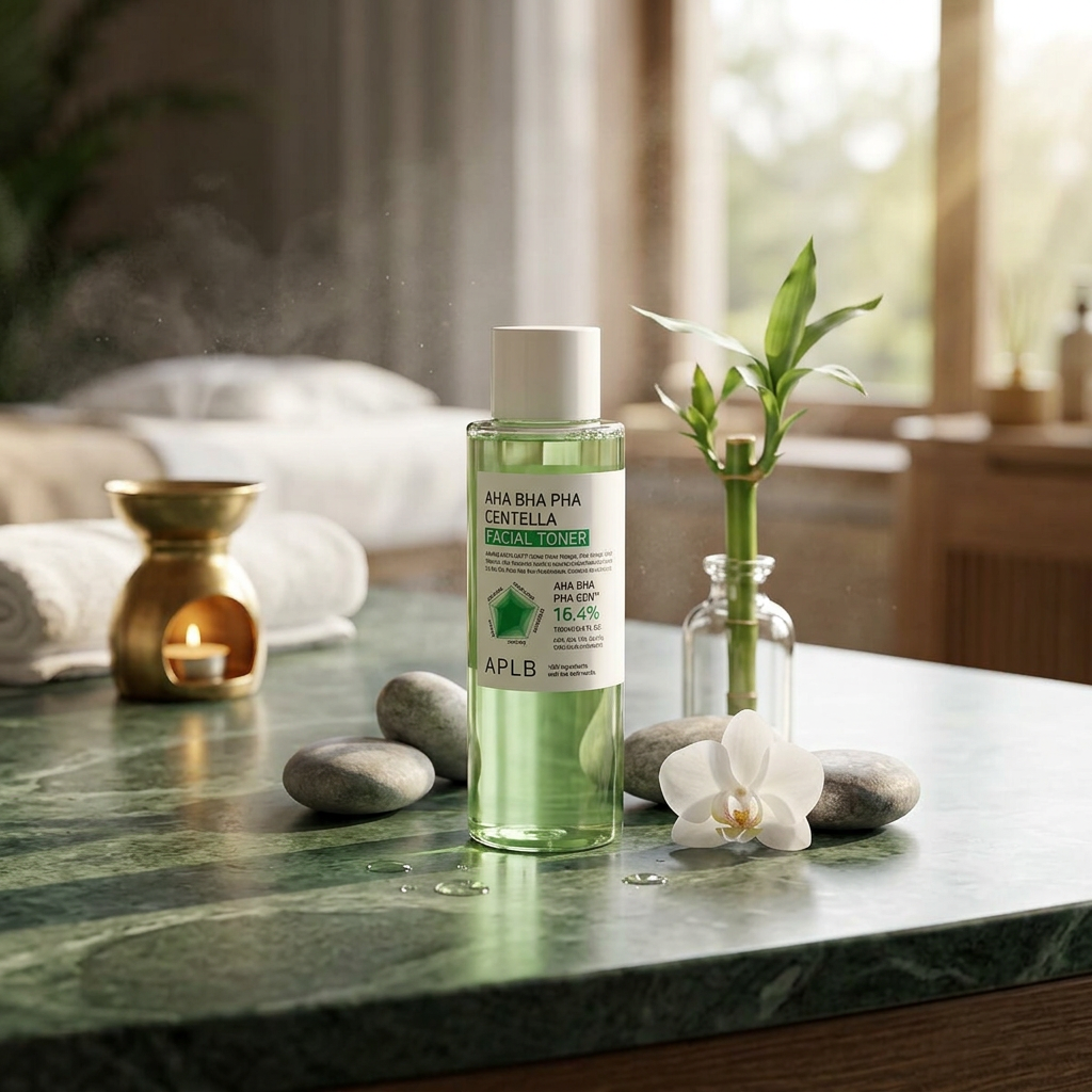 APLB - AHA BHA PHA Centella Facial Toner - Exfoliační, zklidňující toner s centelou a kyselinami - 160 ml