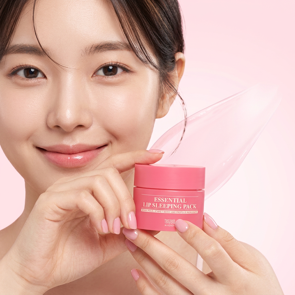 TENZERO - Essential Lip Sleeping Pack Berry Polis - Noční regenerační balzám na rty s vůní lesních plodů - 15 g