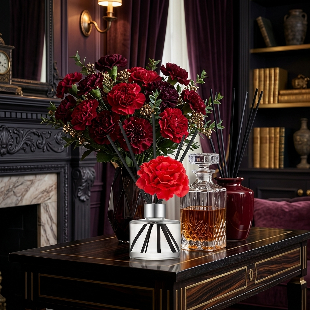COCODOR - Carnation Diffuser Black Cherry - Difuzér s karafiátem a vůní černé třešně - 120 ml