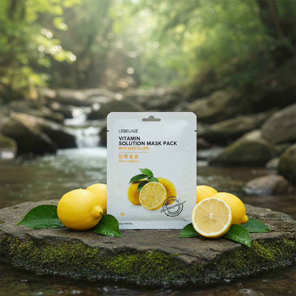 LEBELAGE - Vitamin Solution Mask Pack - Vitaminová plátýnková maska - 25 g