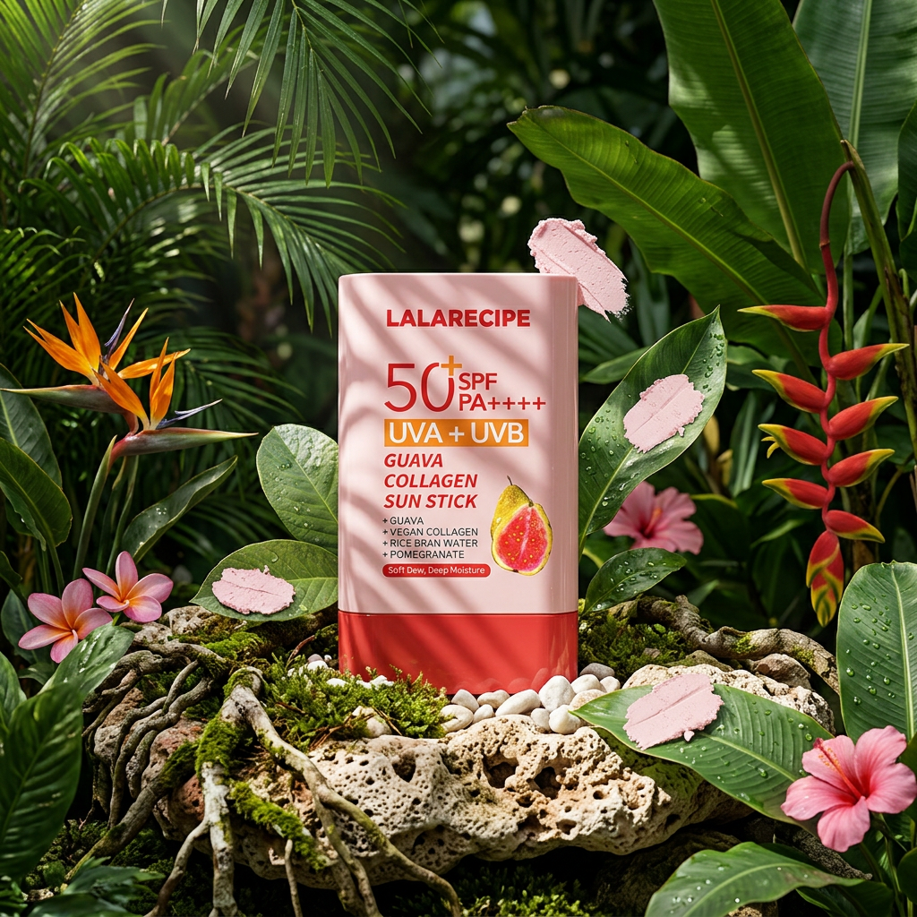 LALARECIPE - Guava Collagen Sun Stick – Kolagenový opalovací krém s guavou v tyčince - 20 g