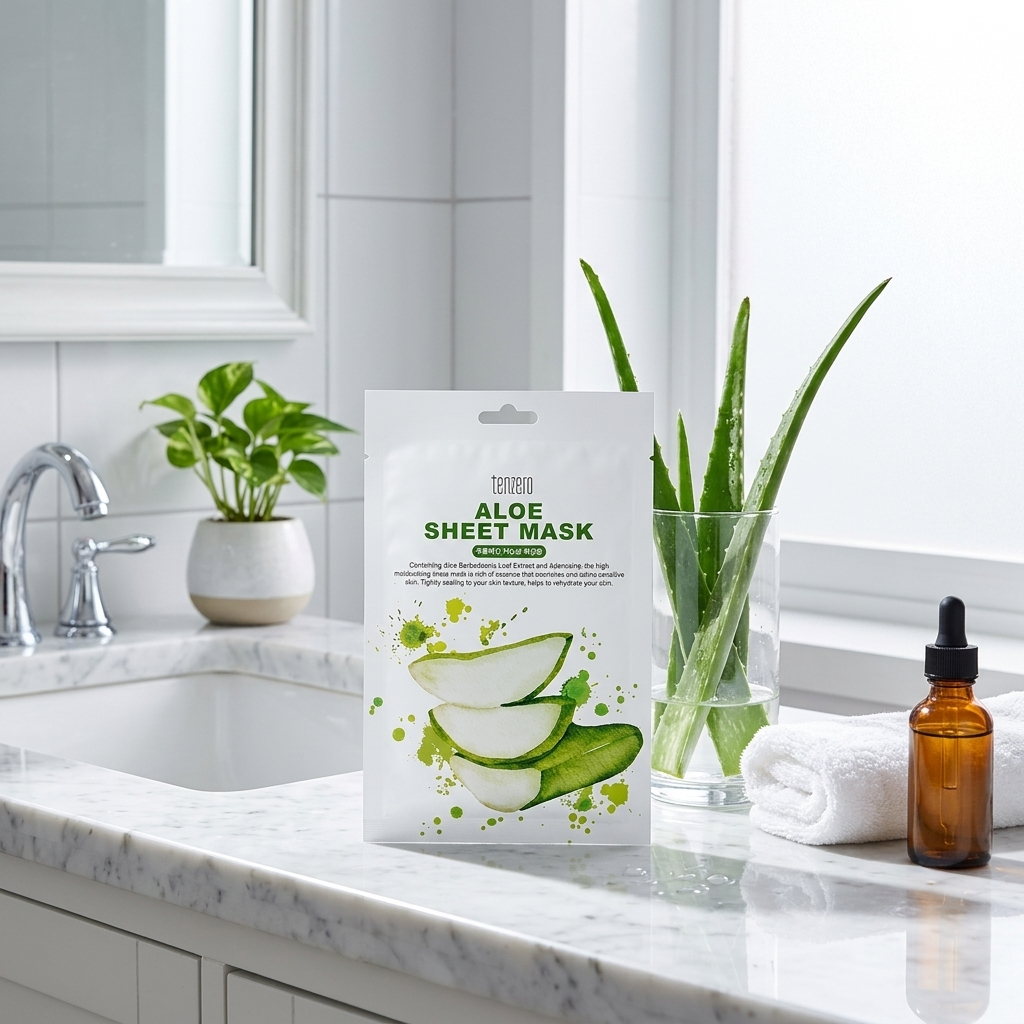TENZERO - Aloe Sheet Mask - Plátýnková maska s aloe - 25 ml