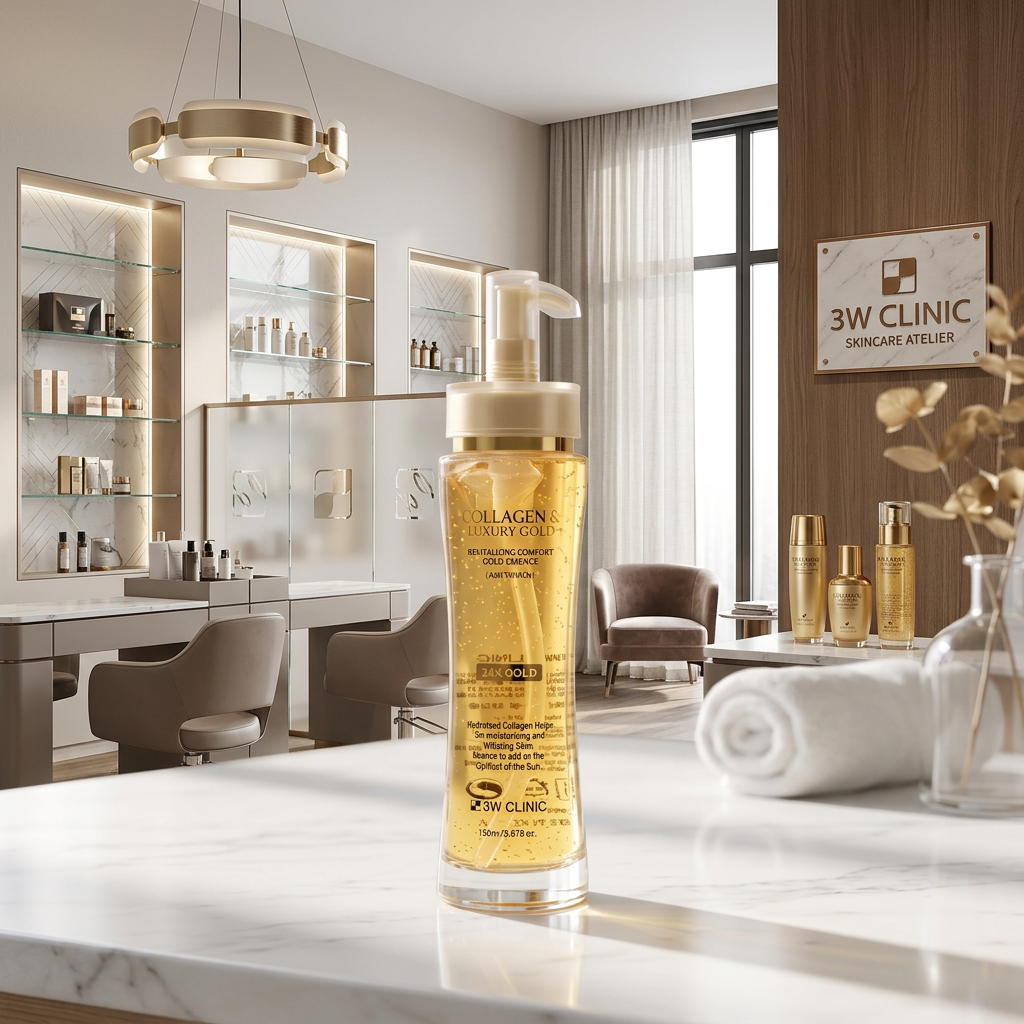 3W CLINIC - Collagen & Luxury Gold Hair Mist - Vlasová mlha s kolagenem a luxusním zlatem - 210 ml