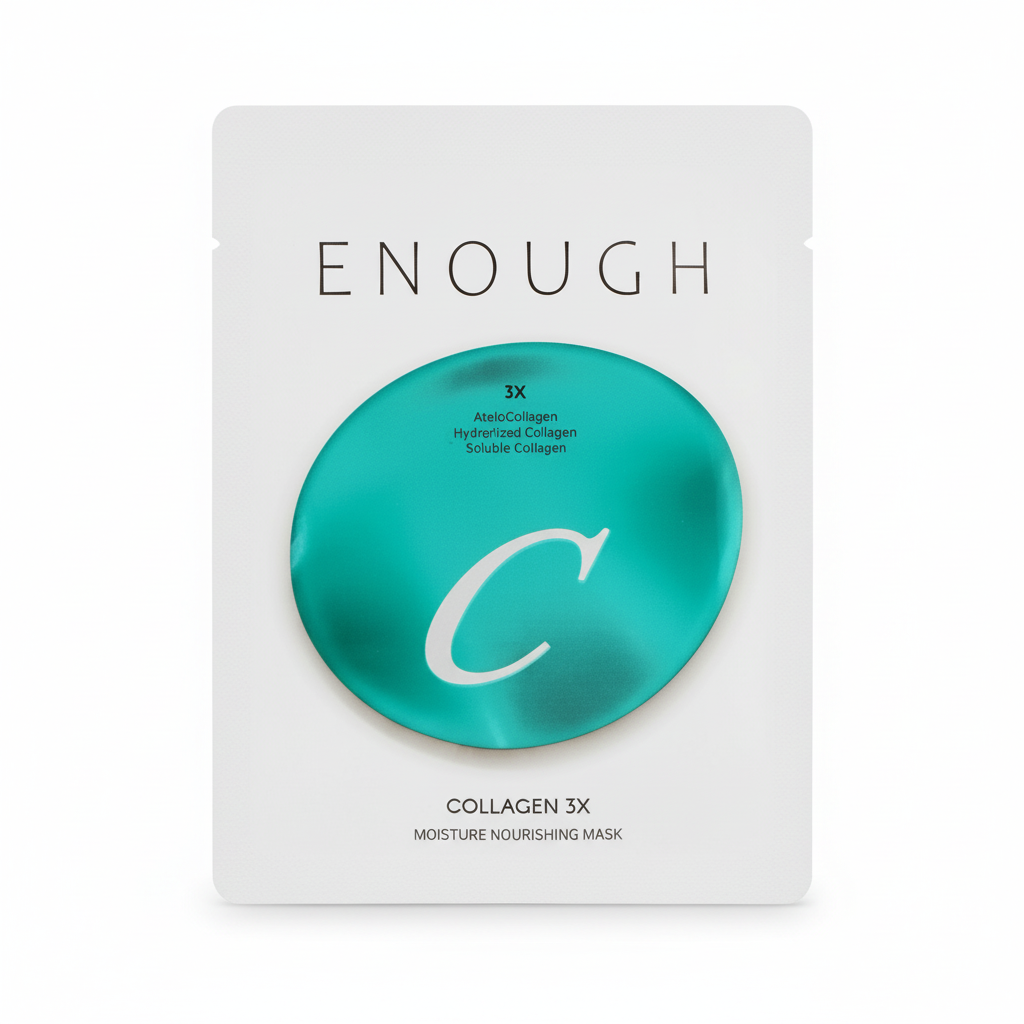 ENOUGH - Collagen 3X Moisture Brightening Sheet Mask - Kolagenová hydratační rozjasňující plátýnková maska - 25 g
