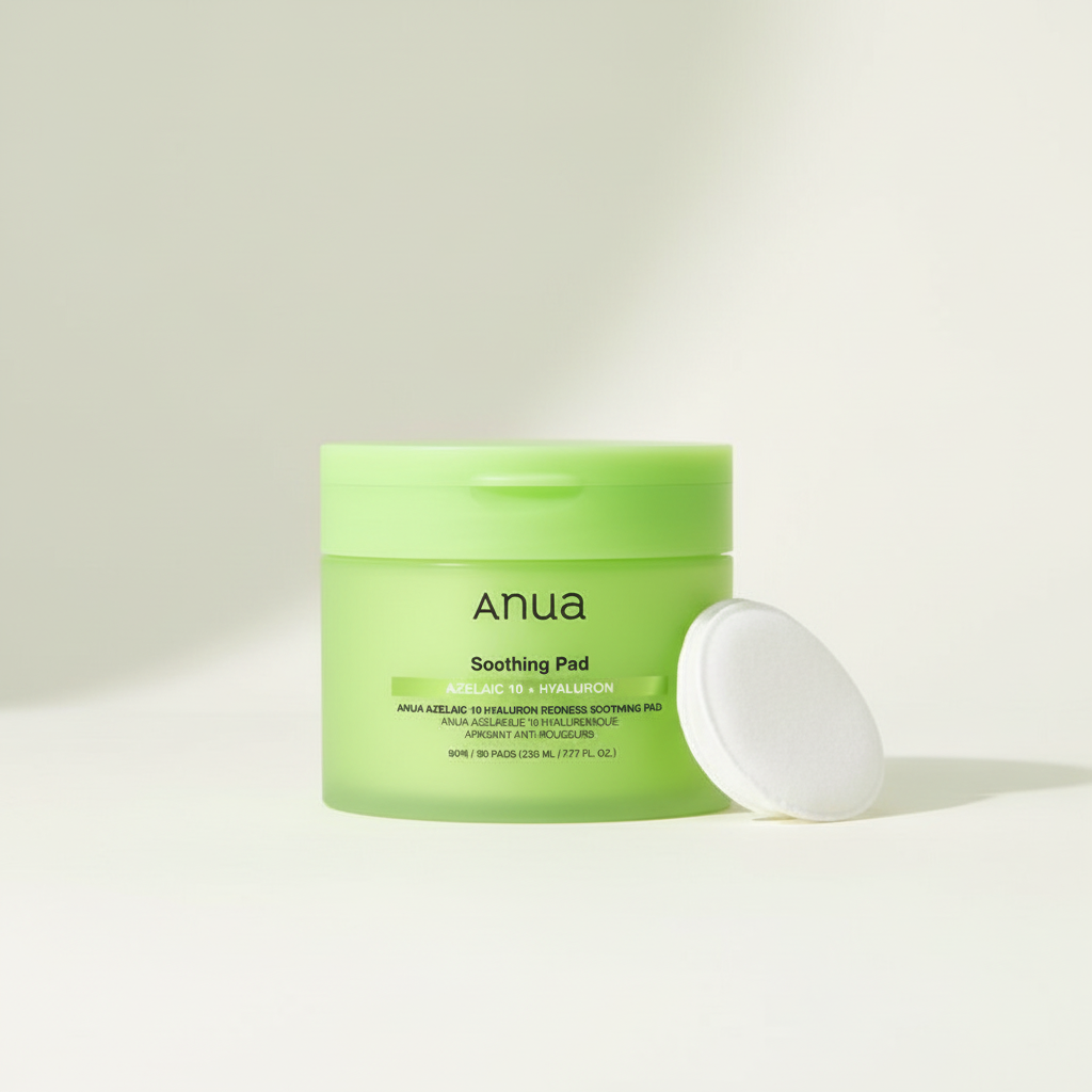 ANUA - Azelaic 10 Hyaluron Redness Soothing Pad - Zklidňující tamponky s kyselinou azalaovou a centellou - 90 ks