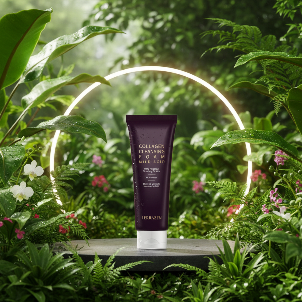 TERRAZEN - Collagen Cleansing Foam Mild Acid - Kolagenová odličovací pěna - 140 ml