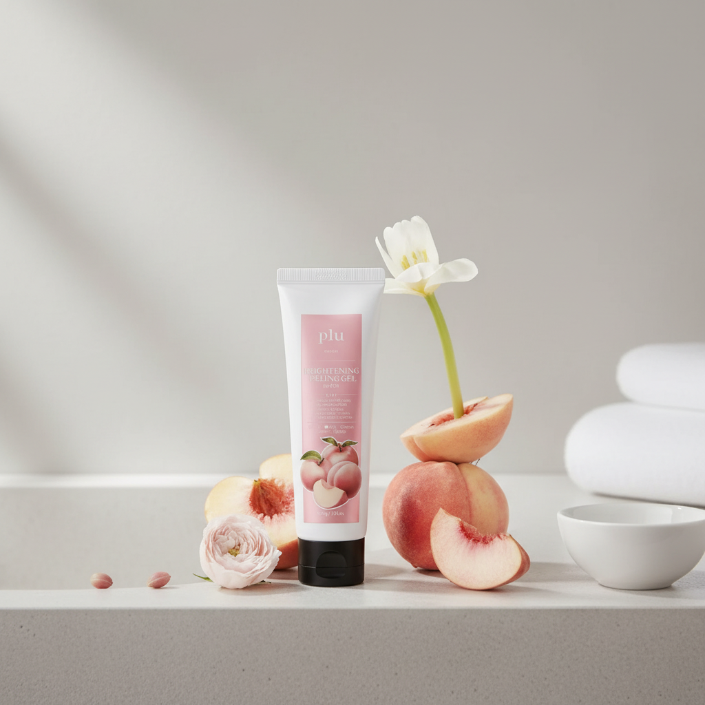 PLU - Glowing Facial Peeling Gel Peach - Rozjasňující pleťový peelingový gel s broskví - 100 ml
