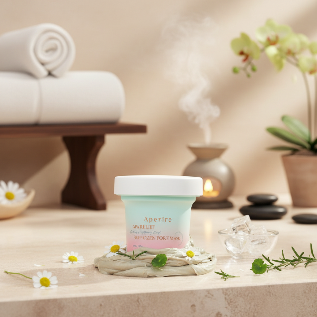 APERIRE - Spa Relief Be Frozen Pore Mask - Čisticí maska proti zaneseným pórům - HIT Olive Young - 120 ml