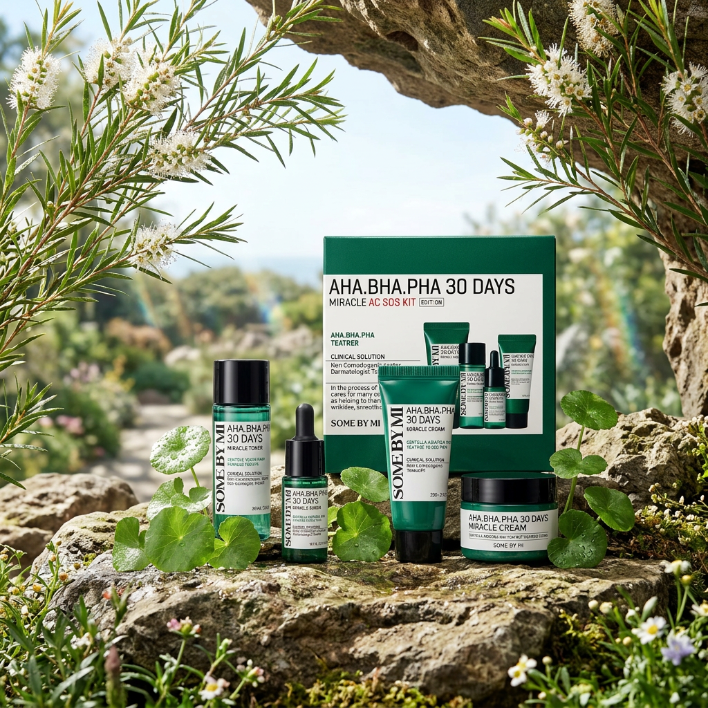 SOME BY MI - Aha-Bha-Pha 30 Days Miracle Ac S.O.S Kit - Sada s AHA, BHA a PHA kyselinami pro čistou pleť