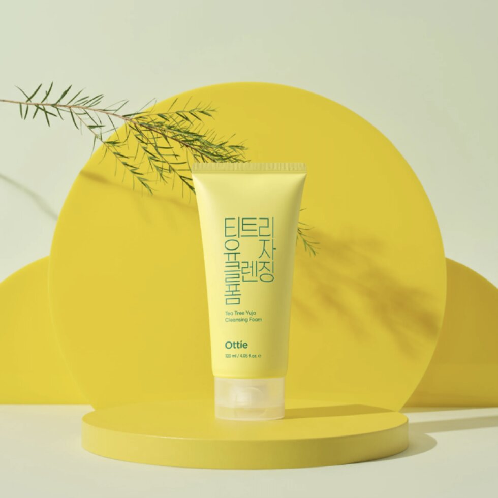OTTIE - Tea Tree Yuja Cleansing Foam - Čisticí pěna s tea tree a citronem yuja - 120 ml