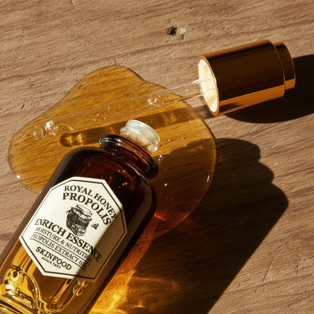 SKINFOOD - Royal Honey Propolis Enrich Essence - Hydratační a regenerační pleťová esence s propolisem - 50 ml