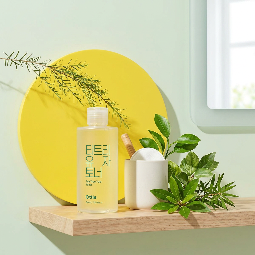 OTTIE - Tea Tree Yuja Toner - Pleťové tonikum s tea tree a citronem yuja - 210 ml
