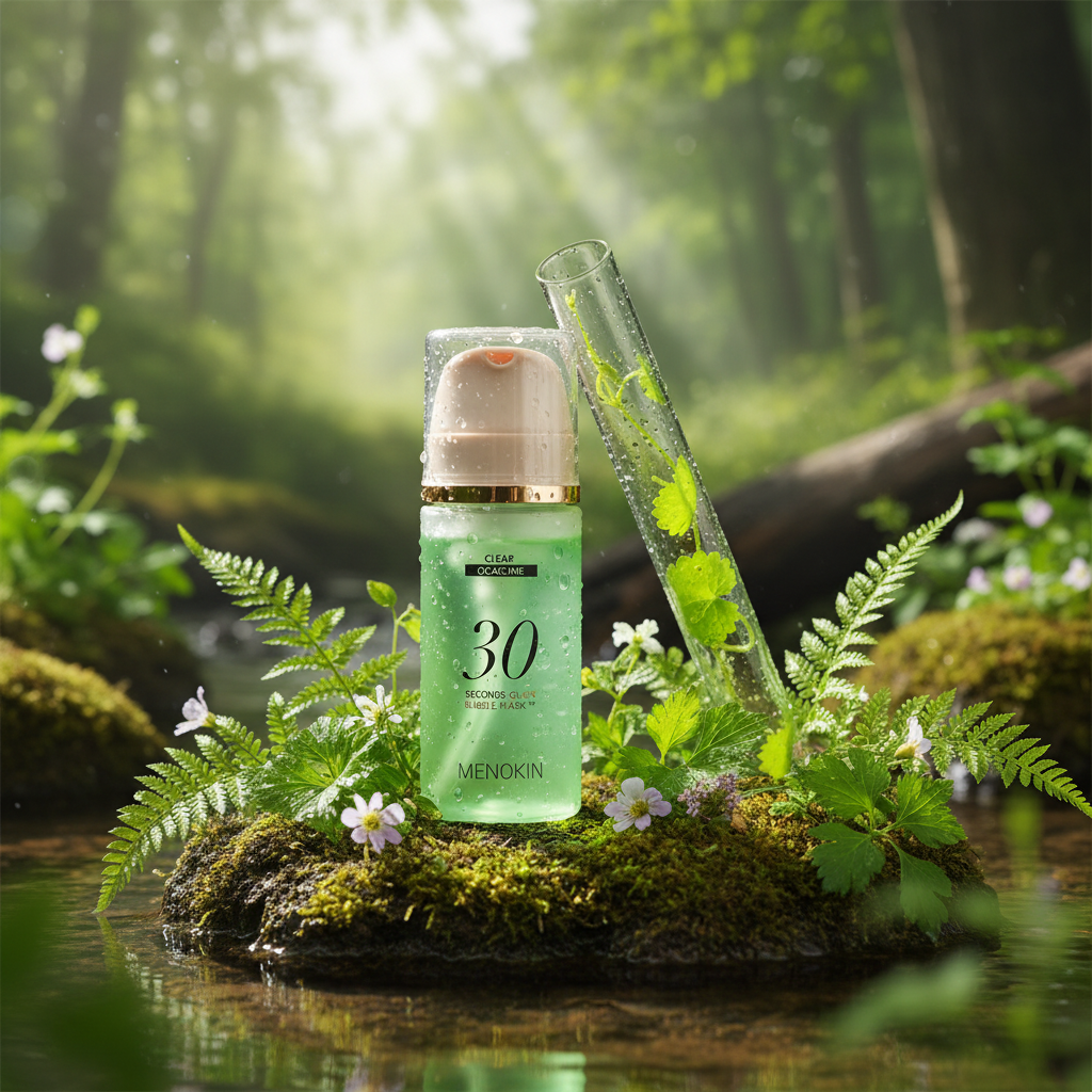 MENOKIN - 30 Seconds Quick Bubble Mask Clear - 30sekundové, bublinkové, zklidňující sérum - 95 ml