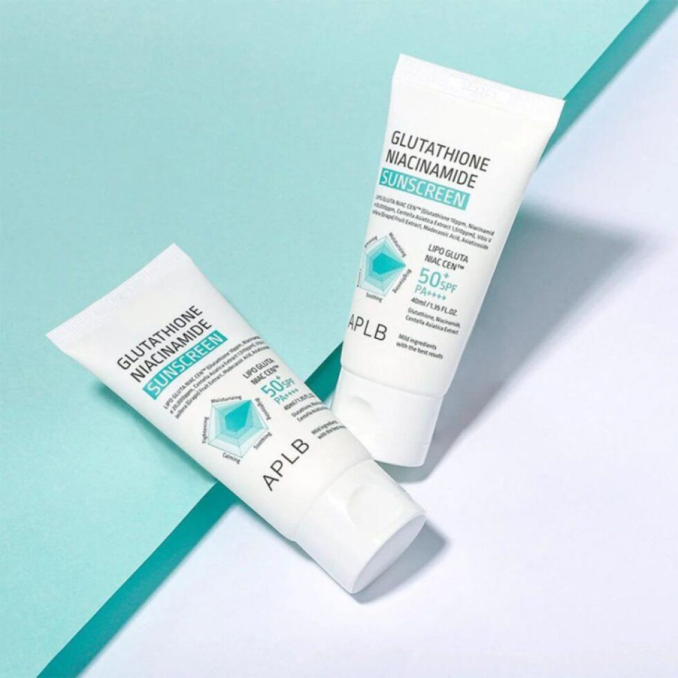 APLB - Glutathione Niacinamide Sunscreen SPF50+ PA++++ - Rozjasňující SPF - 40 ml