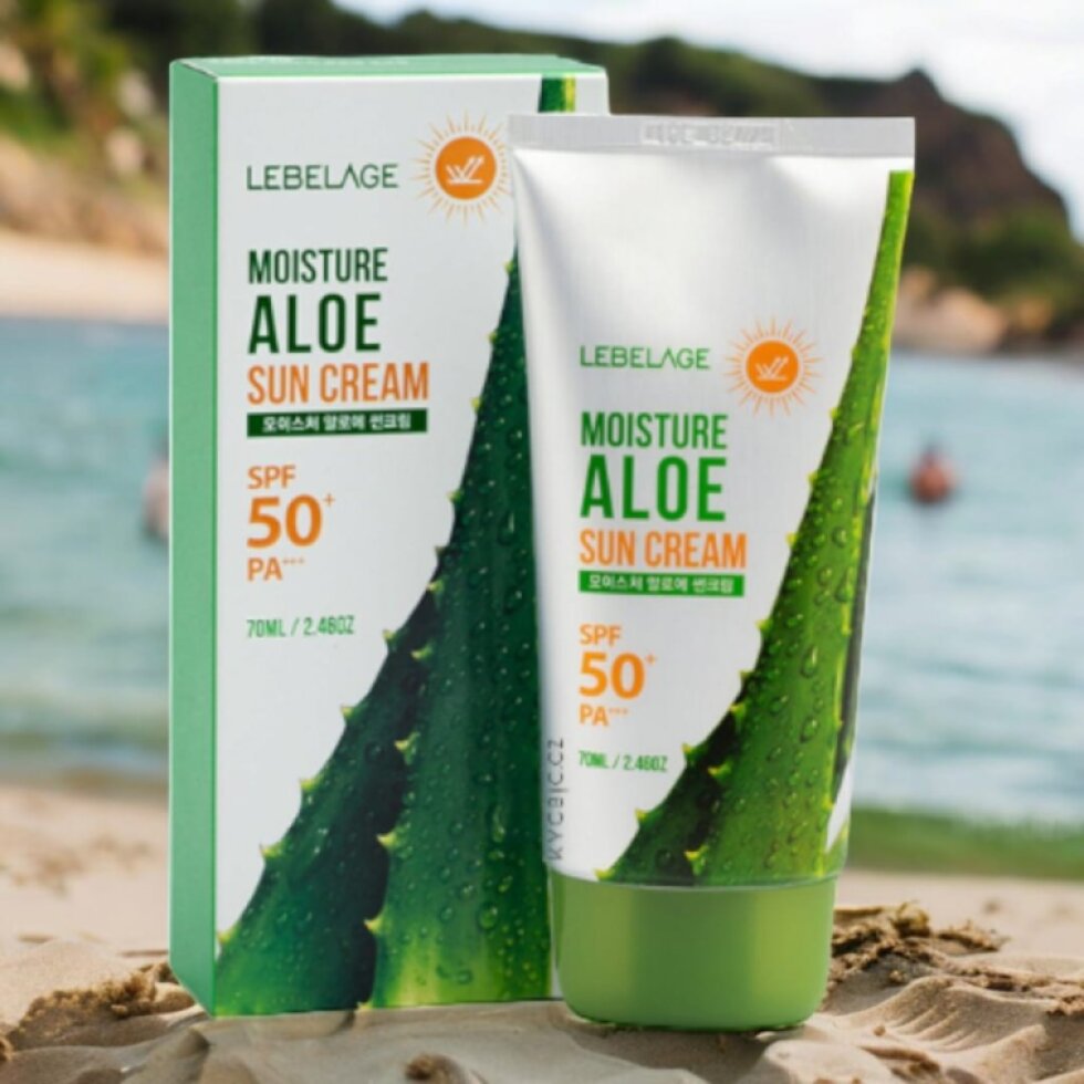 LEBELAGE - Moisture Aloe Sun Cream (SPF50+/PA+++) - Hydratační SPF krém s Aloe Vera - 70 ml