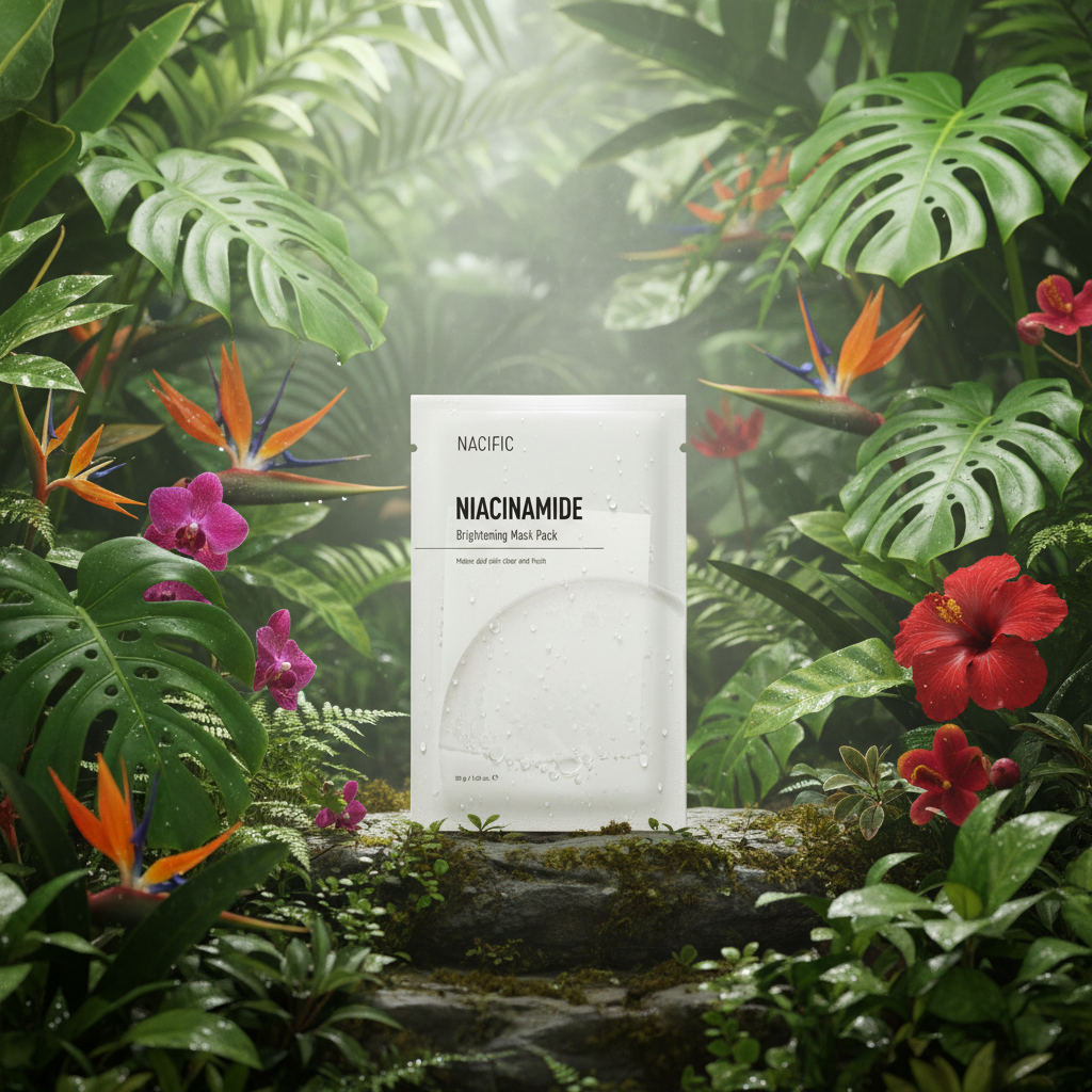 NACIFIC - Niacinamide Brightening Mask Pack - Rozjasňující plátýnková maska s niacinamidem - 30 g