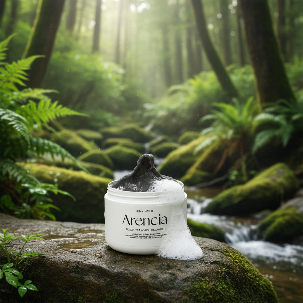 ARENCIA - Black Tea & Yuzu Rice Mochi Cleanser - Čisticí balzám s černým čajem, rýží a Yuzu 3v1 - 120 ml