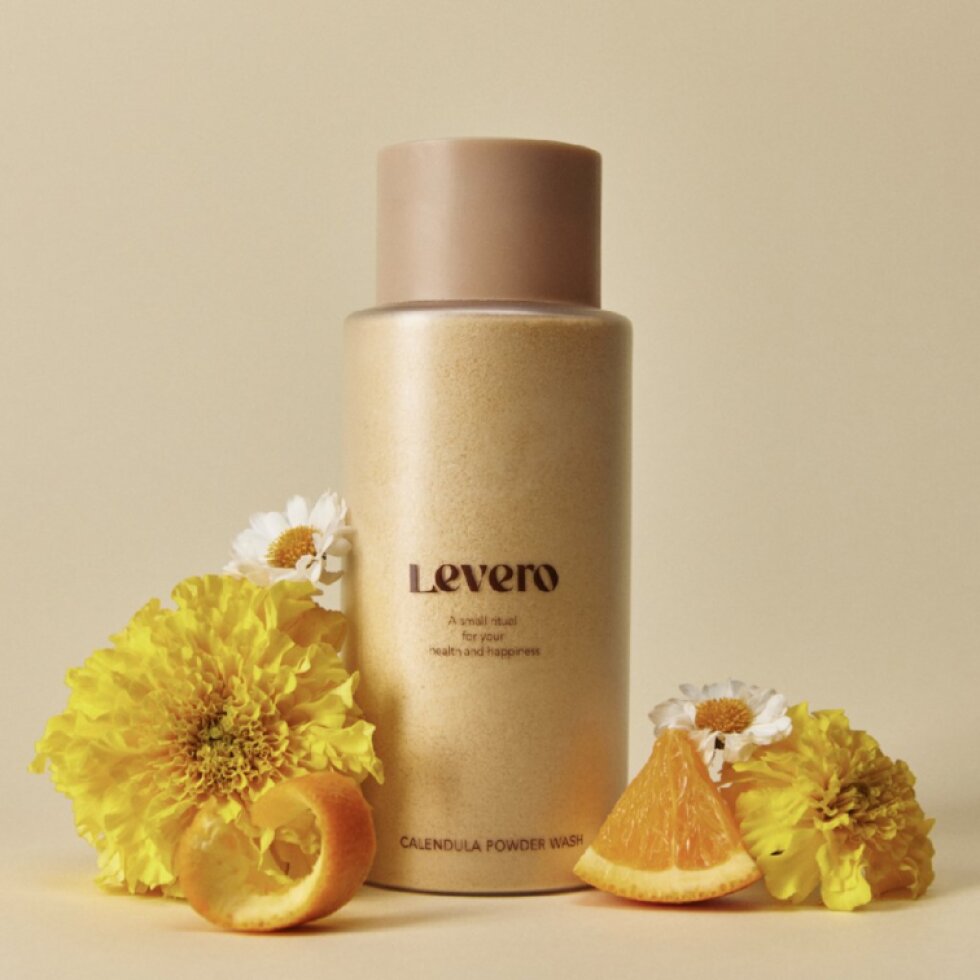 LEVERO - Power Wash Calendula - Heřmánkový čisticí pudr - 200 g