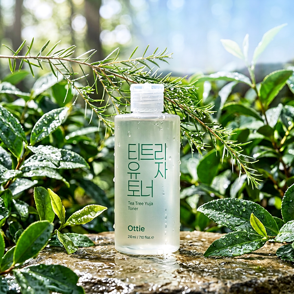 OTTIE - Tea Tree Yuja Toner - Pleťové tonikum s tea tree a citronem yuja - 210 ml
