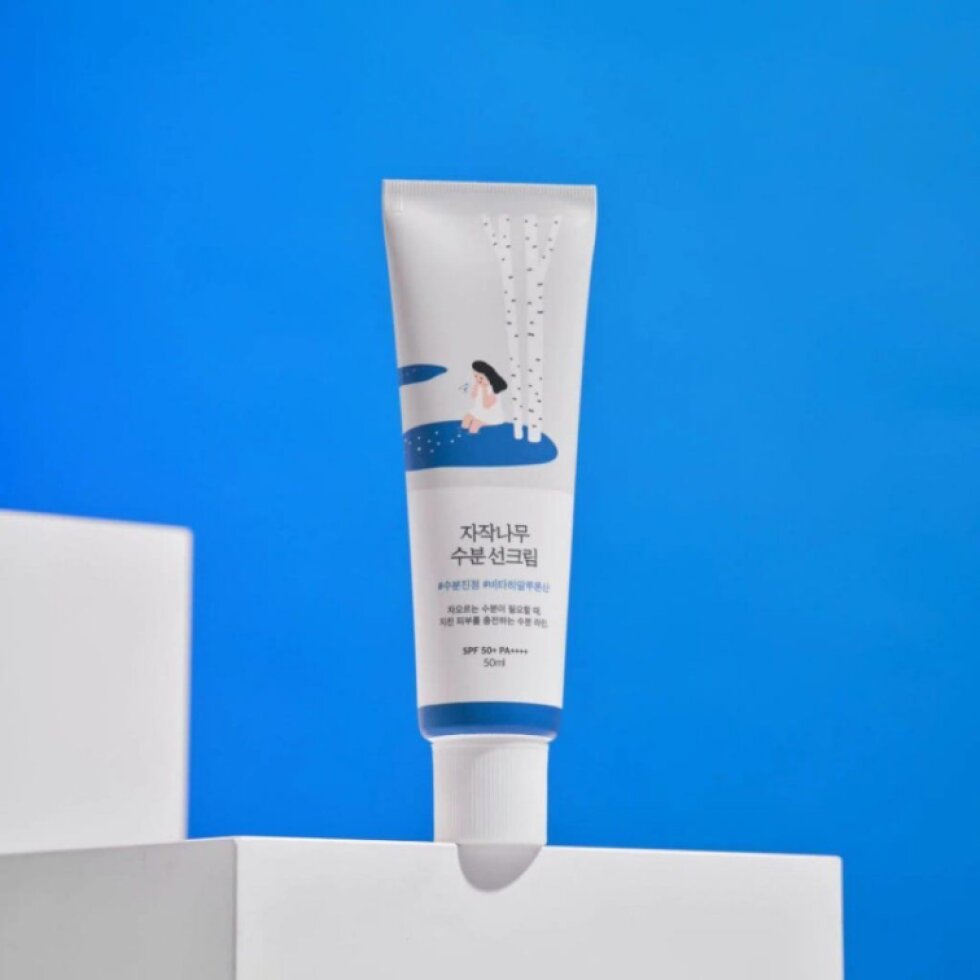 ROUND LAB - Birch Juice Moisturizing Sun Cream SPF50+ PA++++ - Hydratační SPF krém - 50 ml