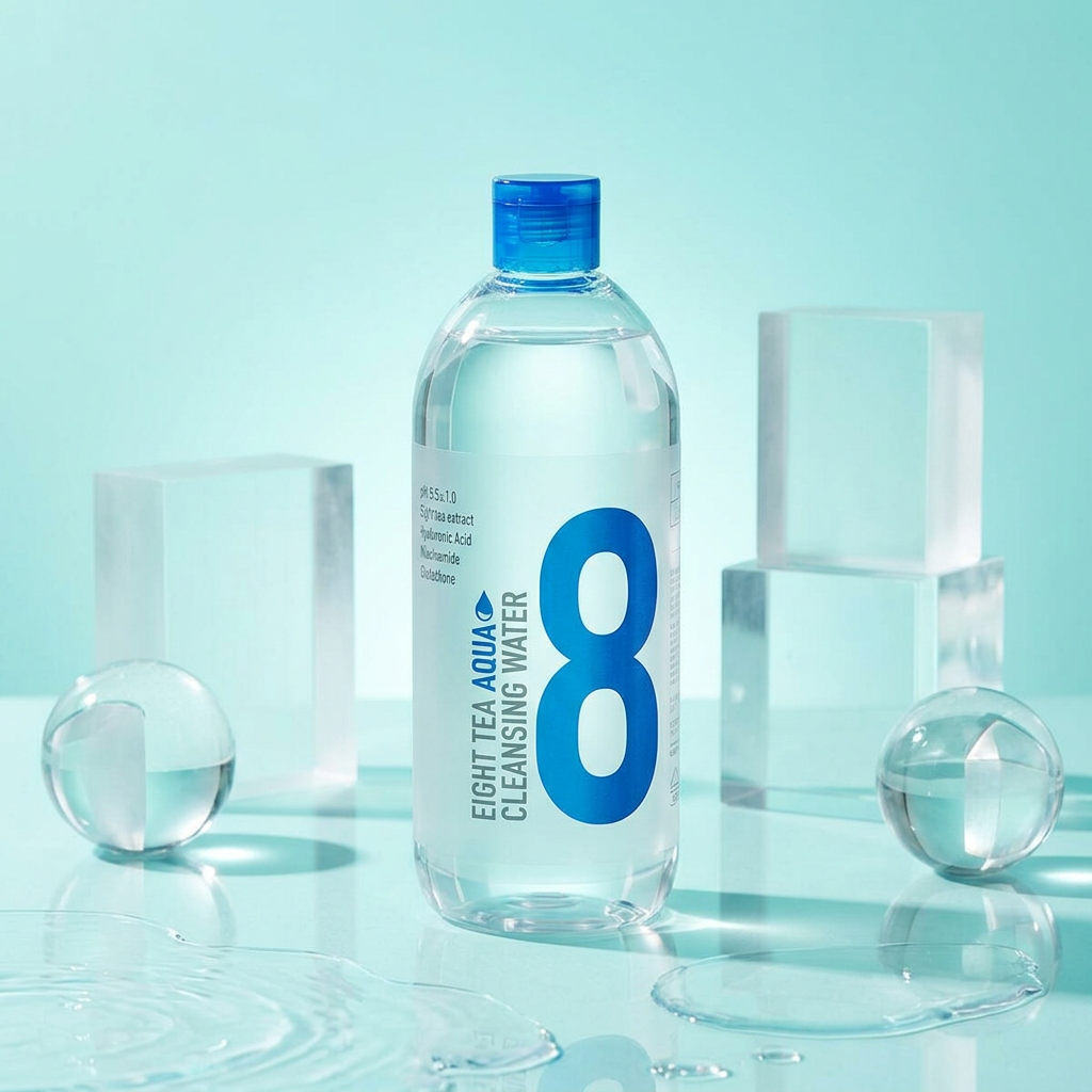 B.O.M. - Eight Tea Aqua Cleansing Water - Hydratační čisticí pleťová voda - 500 ml