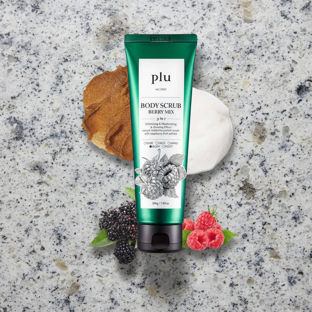 PLU - Body Scrub Berry Mix - Tělový peeling Berry Mix - 200 g