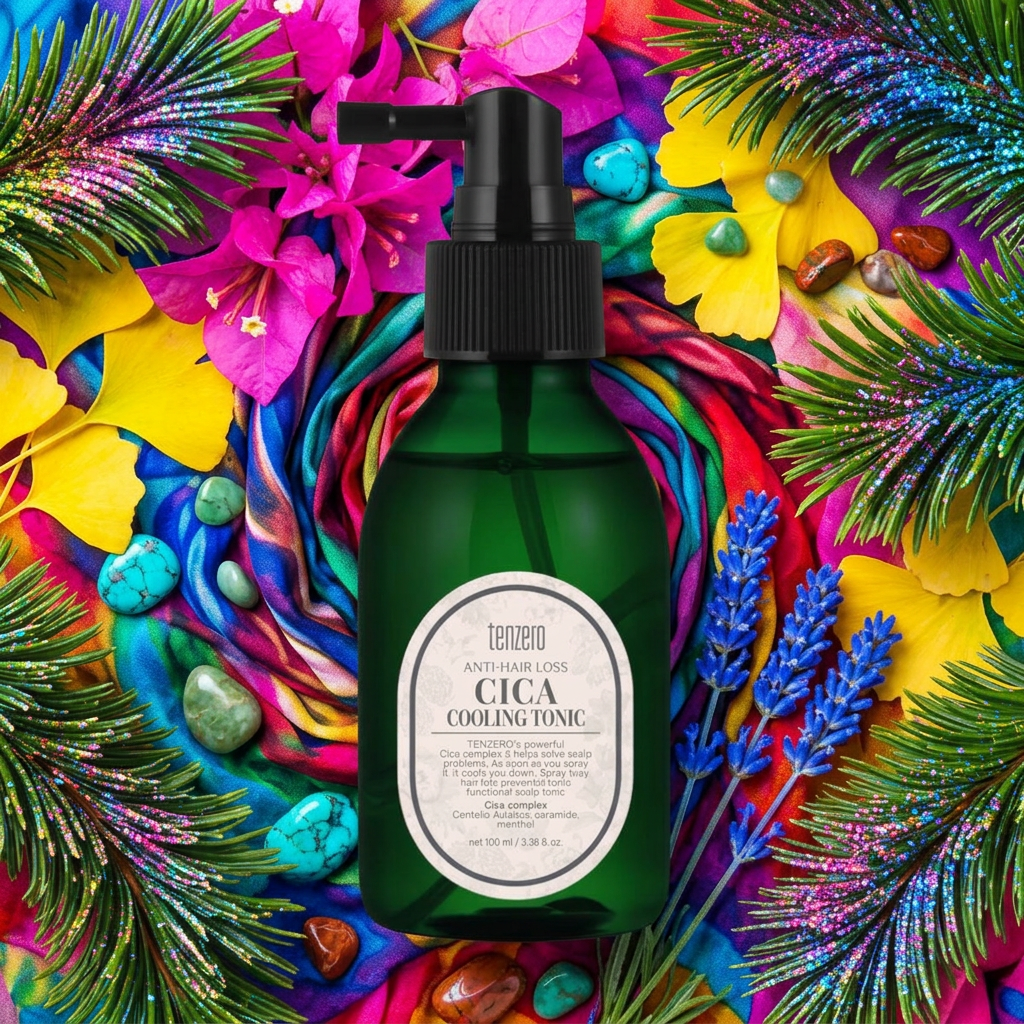 TENZERO - Anti-hair Loss Cica Cooling Tonic - Chladivý tonikum proti vypadávání vlasů s CICA - 100 ml