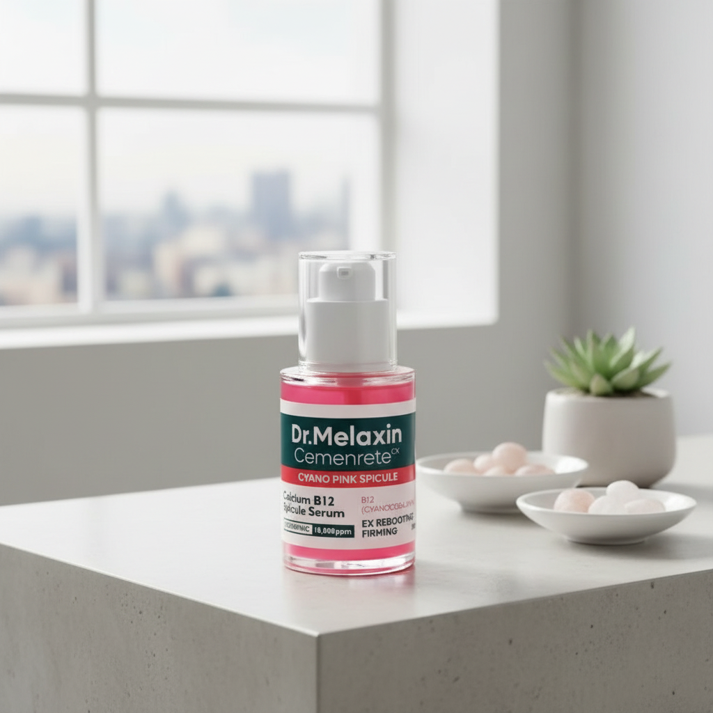DR. MELAXIN - Cemenrete Cyano Pink Spicule Serum - Regenerační sérum s mikro‑spikulami a vitamínem B12 - 30 ml