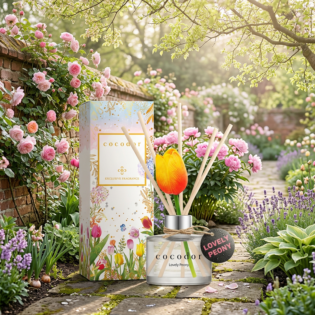 COCODOR - Tulip Diffuser Lovely Peony - Difuzér s vůní rozkvetlé pivoňky - 120 ml