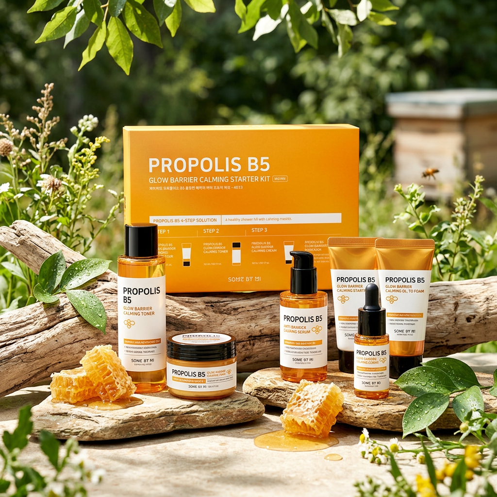 SOME BY MI - Propolis B5 Glow Barrier Calming Starter Kit - Sada produktů s propolisem