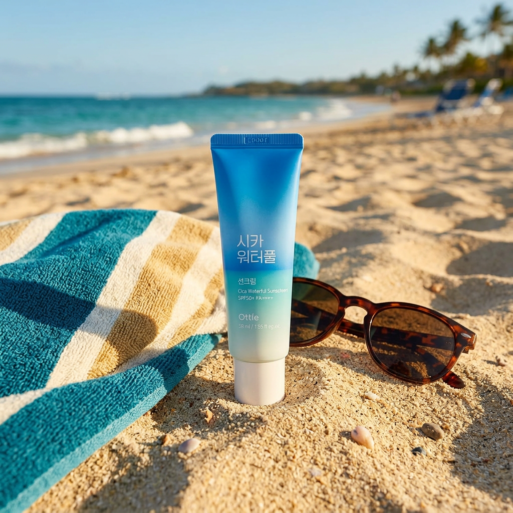 OTTIE - Cica Waterful Sunscreen SPF50+ PA++++ - Cica hydratační opalovací krém SPF50 - 50 ml
