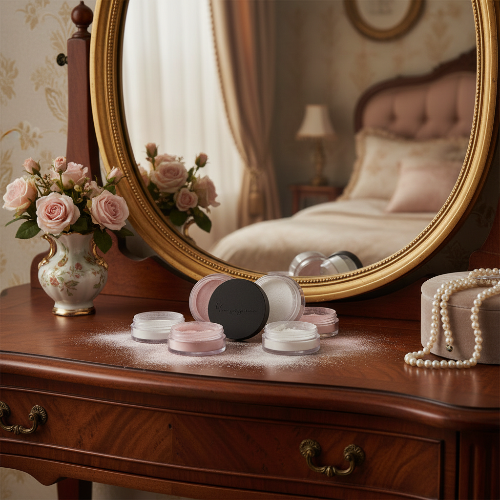 ELROEL - Pink Lighting Powder - Růžový rozjasňující fixační pudr - 7,7 g