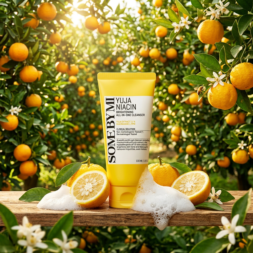 SOME BY MI - Yuja Niacin Brightening All-In-One Cleanser - Rozjasňující čisticí pěna - 100 ml