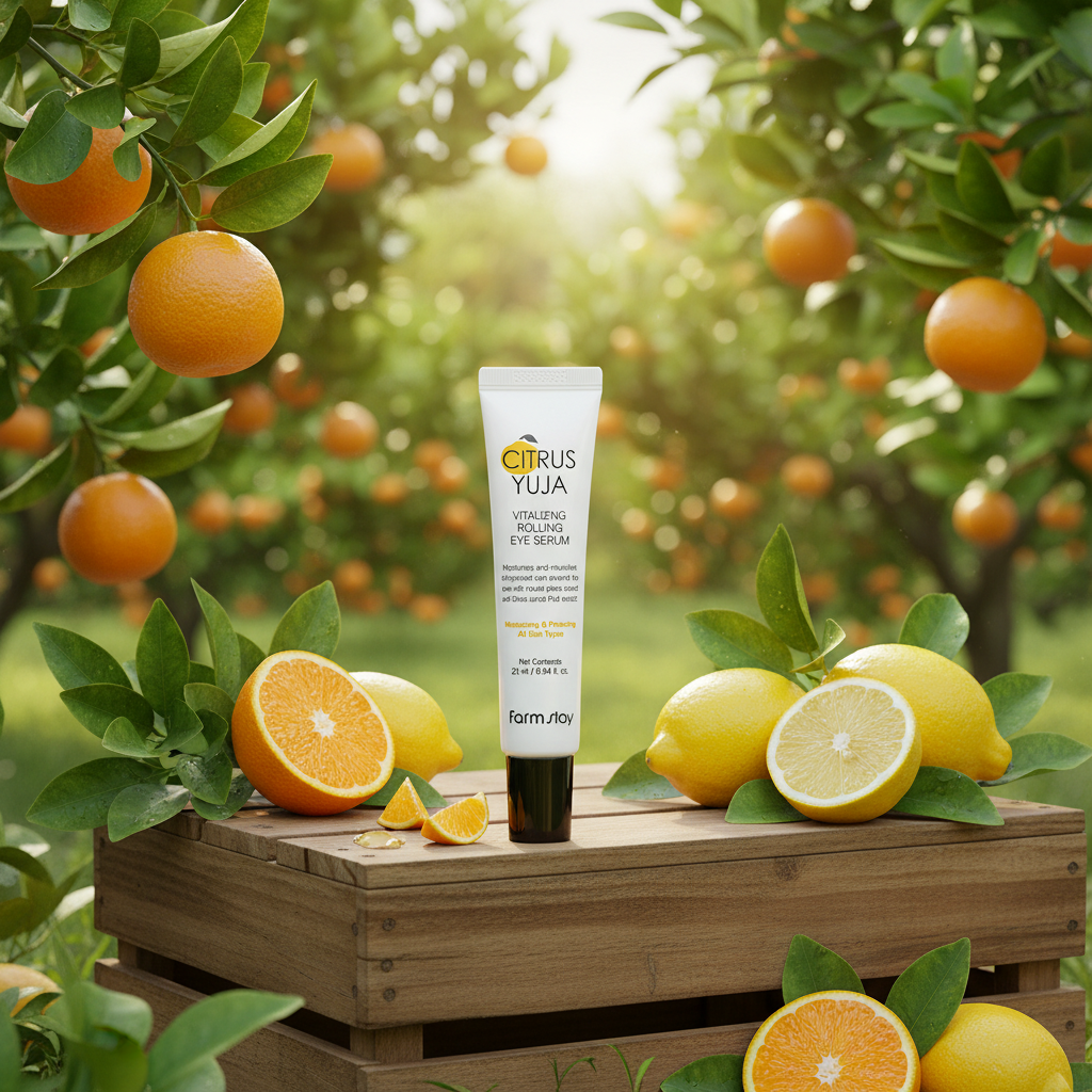 Farm Stay - Citrus Yuja Vitalizing Rolling Eye Serum - Rozjasňující a hydratační roll-on oční sérum - 25 ml