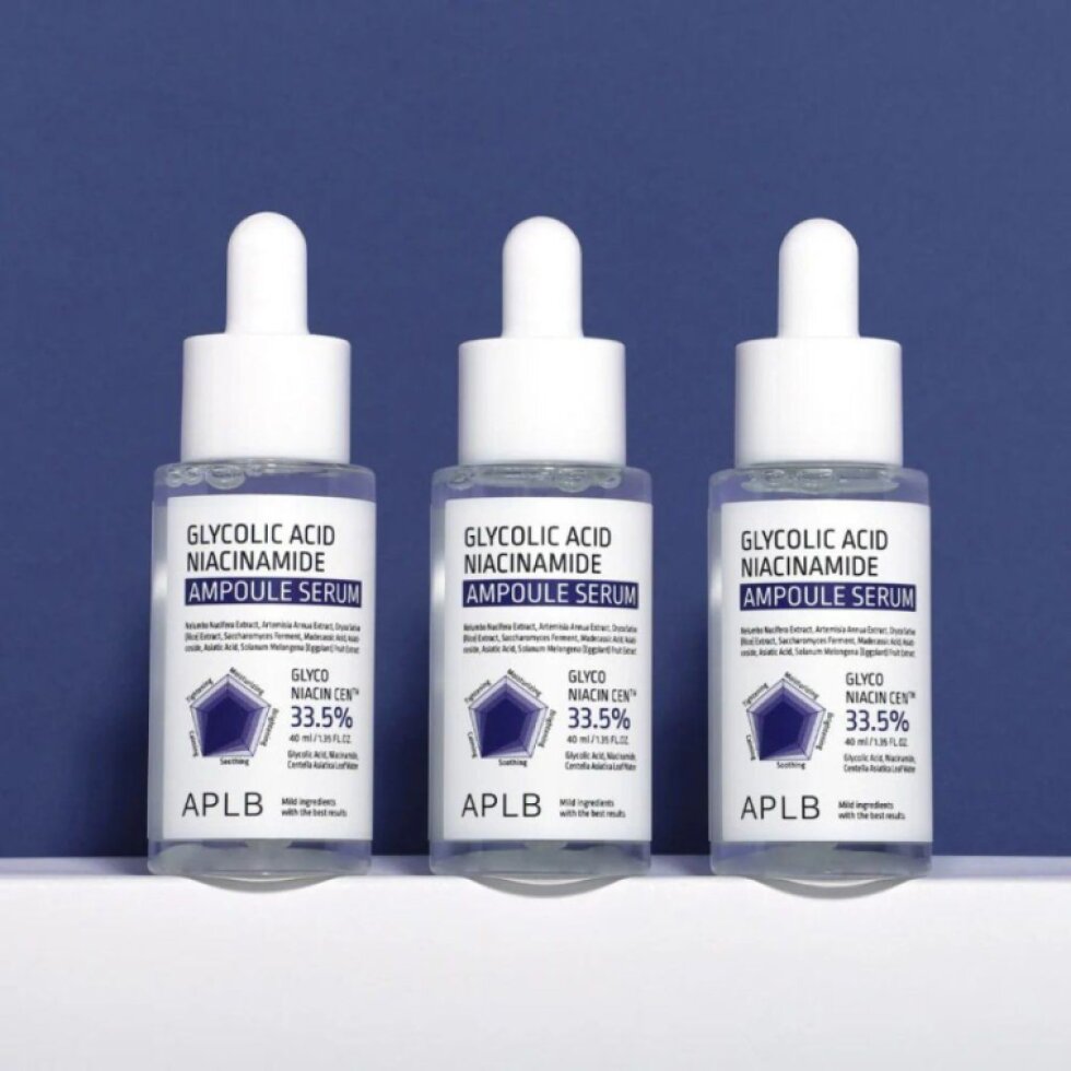 APLB - Glycolic Acid Niacinamide Ampoule Serum - Sérum s niacinamidem a AHA pro pružnou a bezchybnou pleť - 40 ml