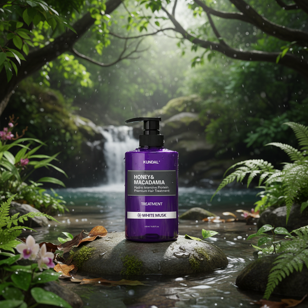 Kundal Honey&Macadamia Treatment - Hydro-intenzivní proteinová kůra na vlasy s vůní WHITE MUSK - 500 ml