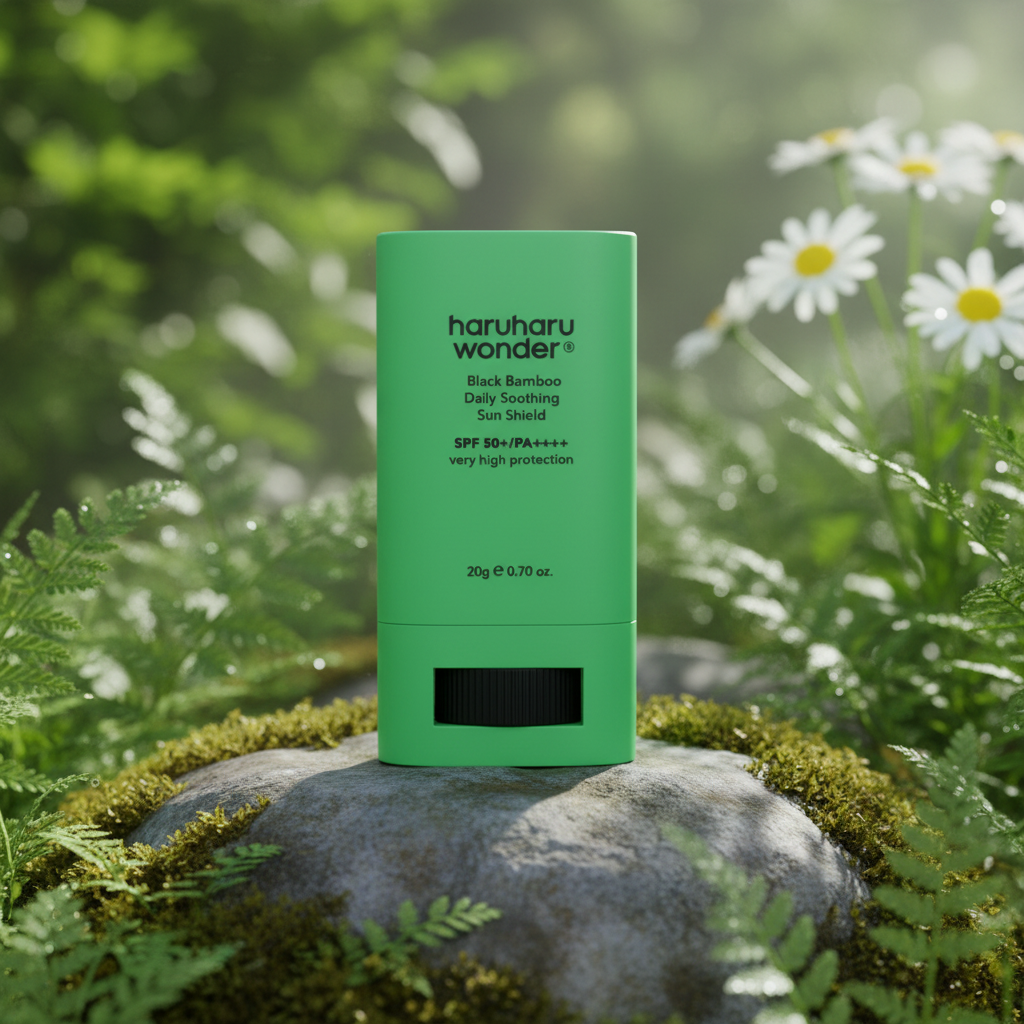 HaruHaru WONDER - Black Bamboo Daily Soothing Sun Shield SPF 50+/PA++++ - Opalovací krém v tyčince - 20 g