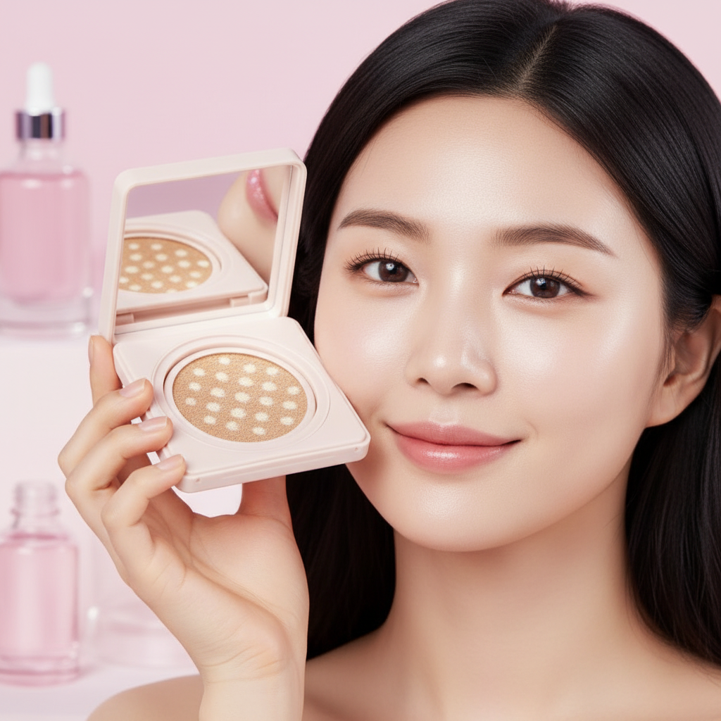 ELROEL - Dot Ampoule Cushion 23 Natural Beige - Cushion make-up s pečujícími složkami a PDRN v odstínu 23 NATURAL BEIGE - 15 g