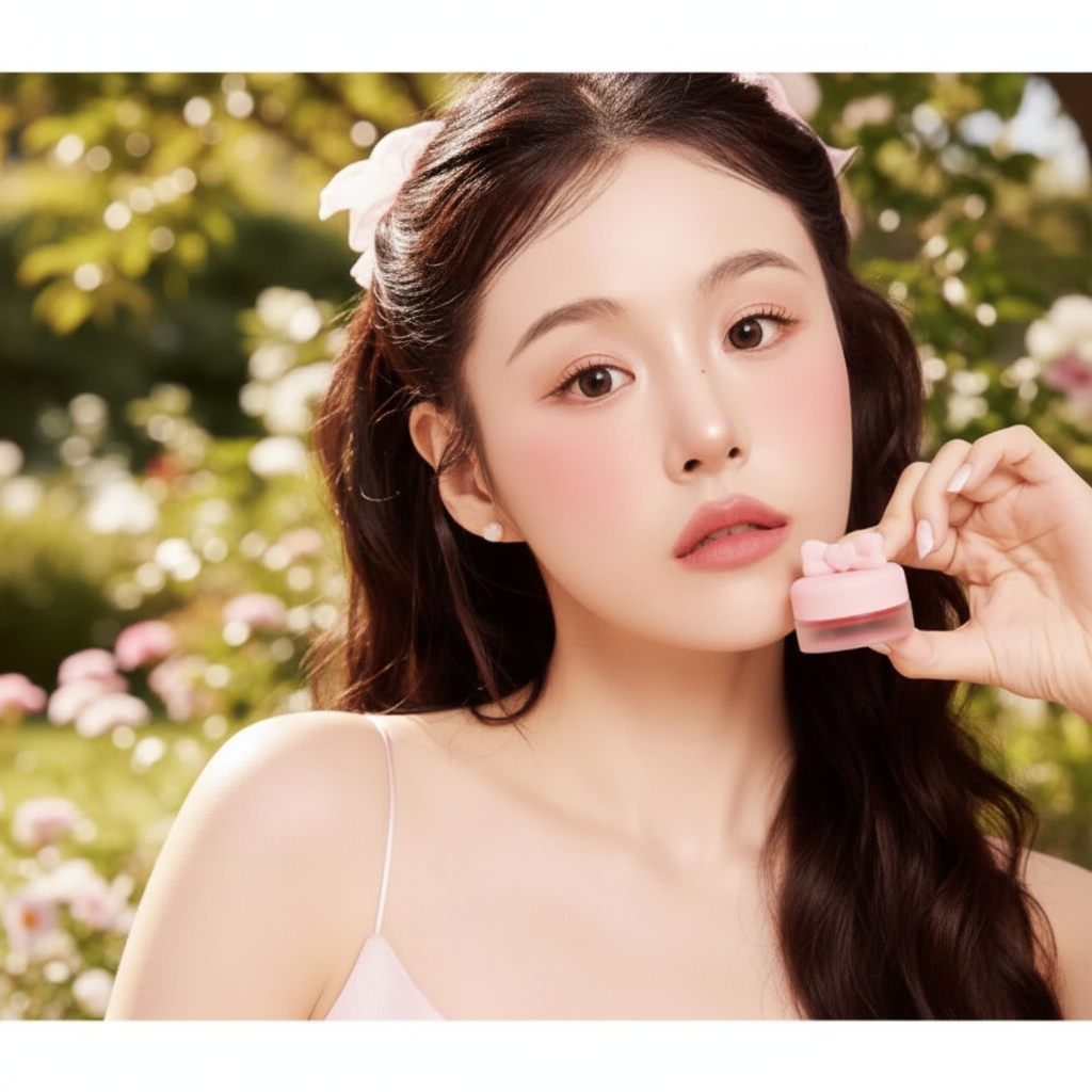 YNM - Lip&Cheek Syrup Pot 01 Peach Syrup - Lesk na rty a tváře 01 Peach Syrup - 3,5 g