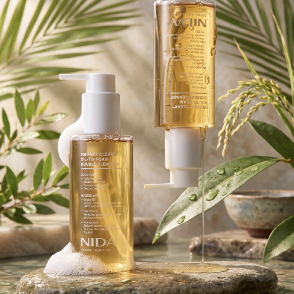 NIDA - Perfect Clear Oil-to-Foam Double Cleanser - Čisticí olej a pěna v jednom 2v1 - 145 ml