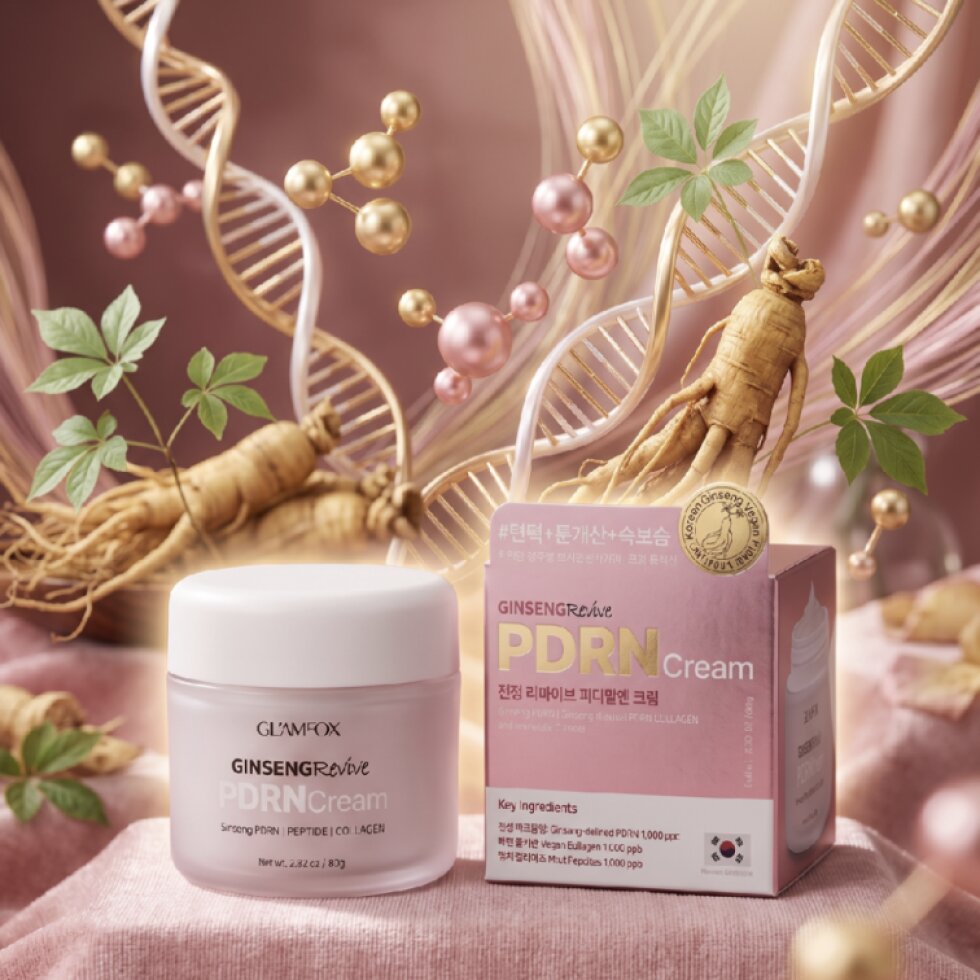 GLAMFOX - Ginseng Revive PDRN Cream - Obnovující pleťový krém se ženšenem a PDRN - 80 ml