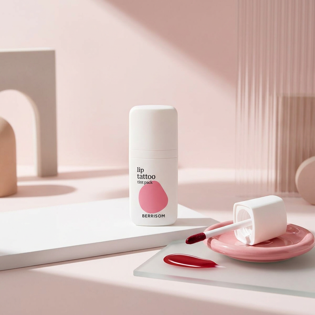 BERRISOM - Water Plumping Lip Tattoo 04 Berry Pink - Dlouhotrvající hydratační slupovací tint na rty - 6 g