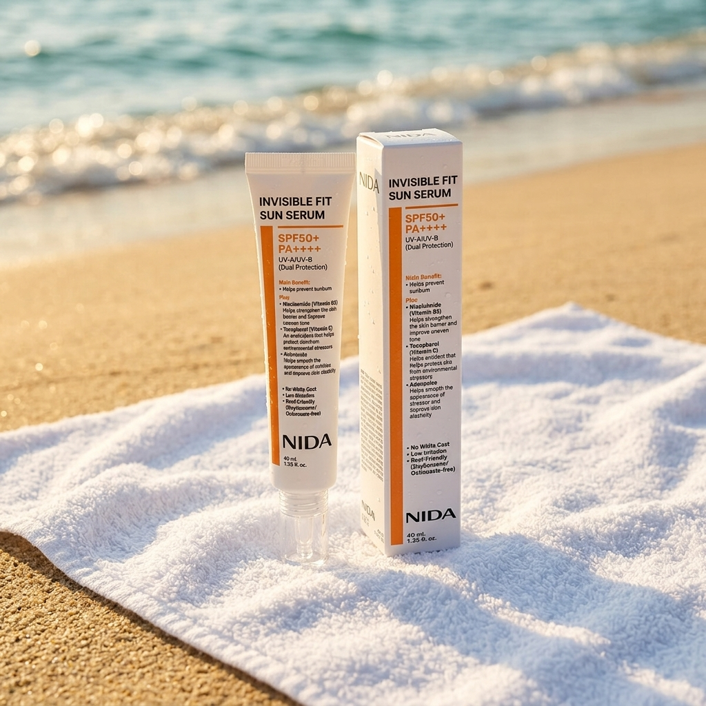 NIDA - Invisible Fit Sun Serum - Neviditelné opalovací sérum - 40 ml