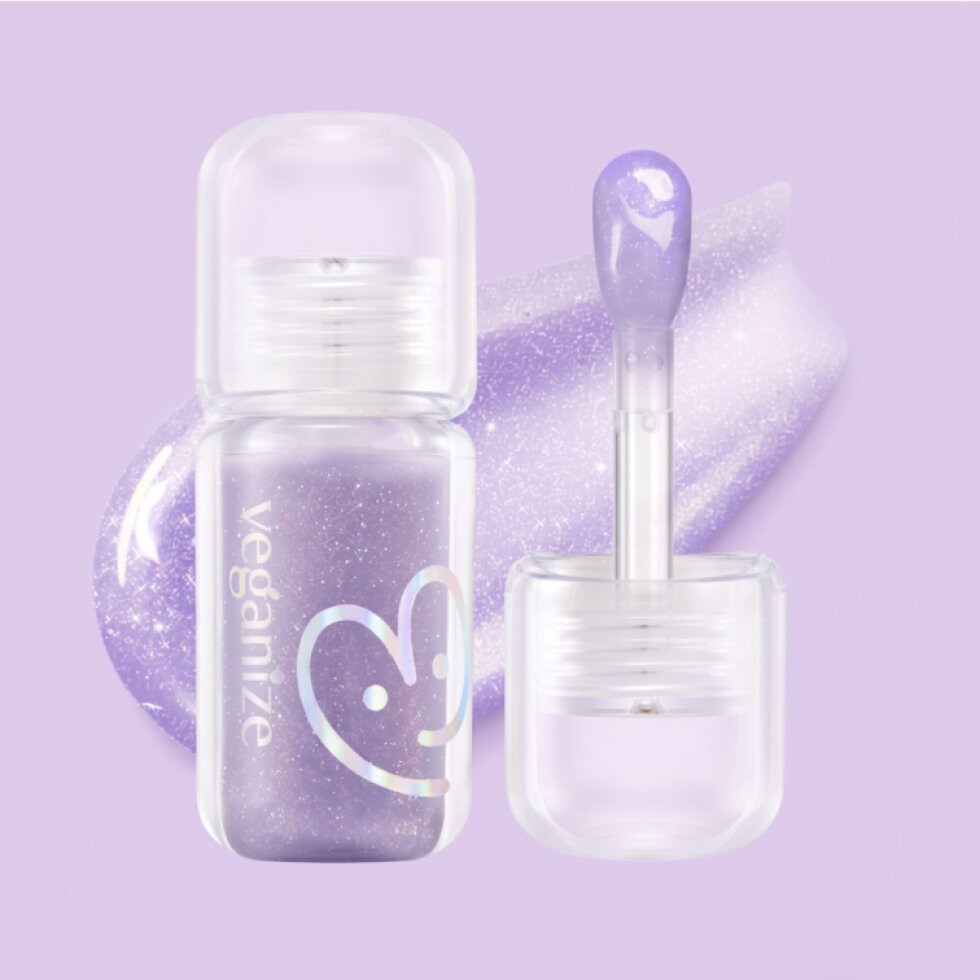 VEGANIZE - 4D Jewelshine Lip Oil Pearl Gloss 06 Midnight Plum - Třpytivý olej na rty s perleťovým leskem - 4 g