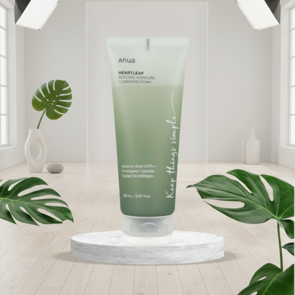 ANUA - Heartleaf Succinic Moisture Cleansing Foam - Hydratační čisticí pěna - 150 ml