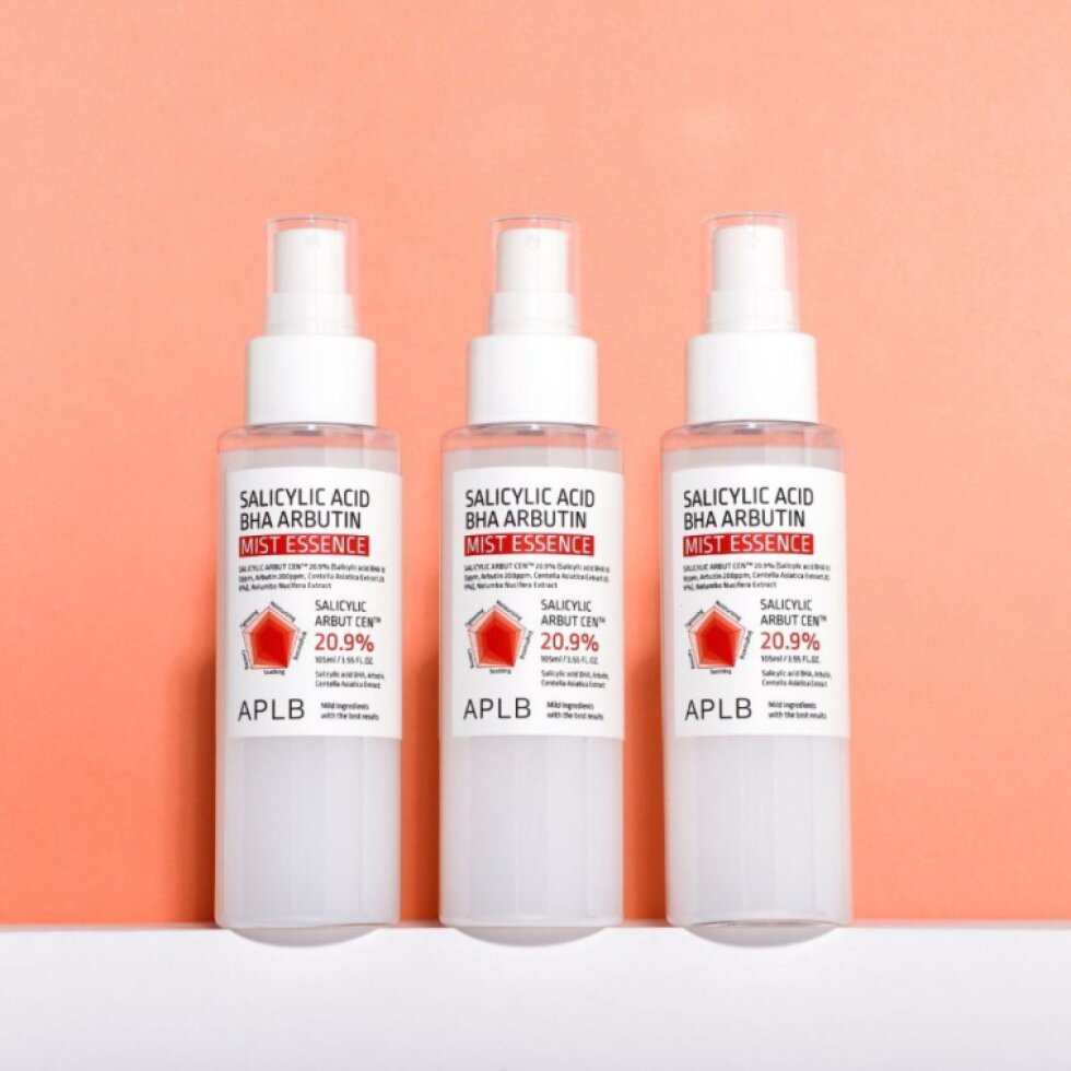 APLB - Salicylic Acid BHA Arbutin Mist Essence - Multifunkční mléčná essence s BHA a arbutinem pro stažení pórů a zlepšení pružnosti pleti - 105 ml