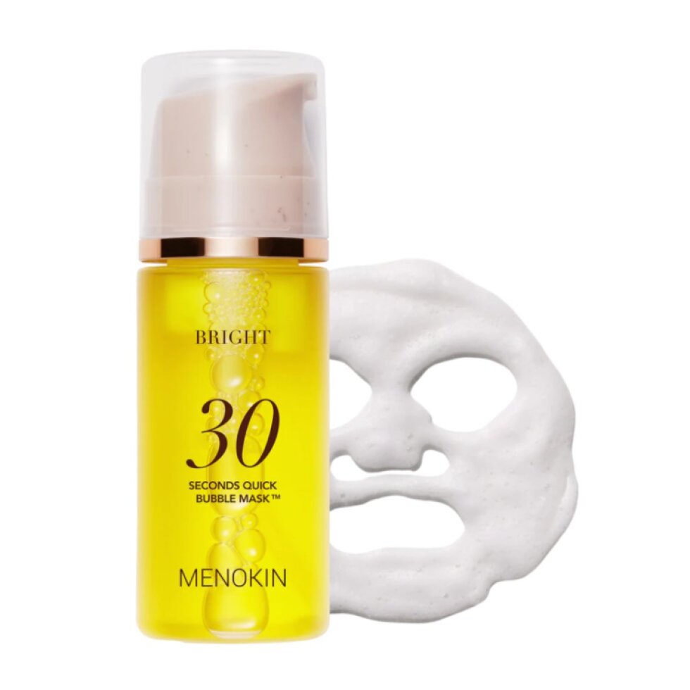 MENOKIN - 30 Seconds Quick Bubble Mask Bright - 30sekundové, bublinkové, rozjasňující sérum - 95 ml