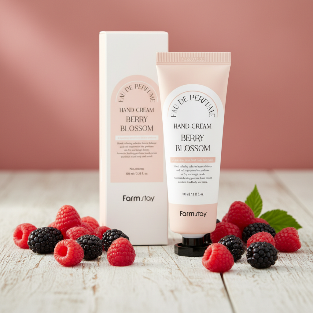 Farm Stay - Eau De Parfume Hand Cream Berry Blossom - Parfemovaný krém na ruce s ovocno-květinovou vůní - 100 ml
