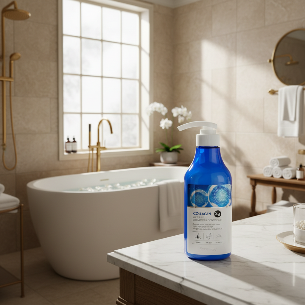 Farm Stay - Collagen Water Full Shampoo & Conditioner - Hydratační šampon a kondicionér s kolagenem - 530 ml